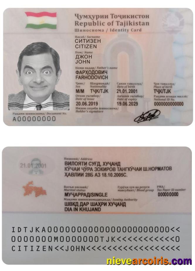 TAJIKISTAN ID